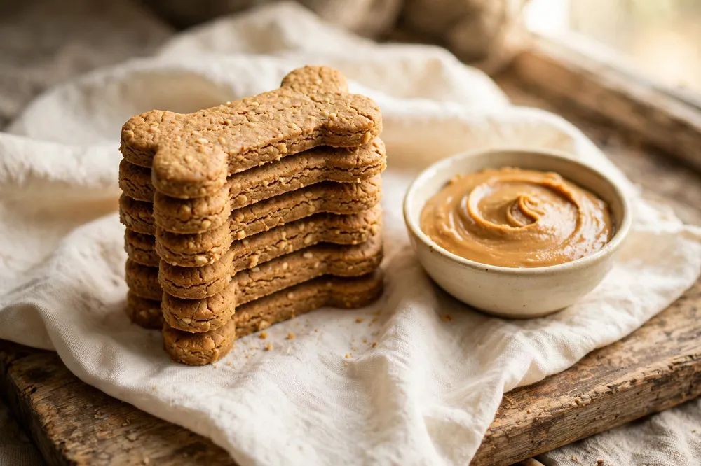 3 Ingredient Peanut Butter Dog Treats